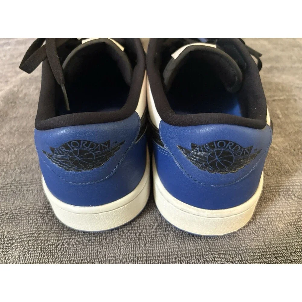 Nike Air Jordan 1 Low Royal Toe Black White Blue Golf Mens Size 11.5 DD9315-102